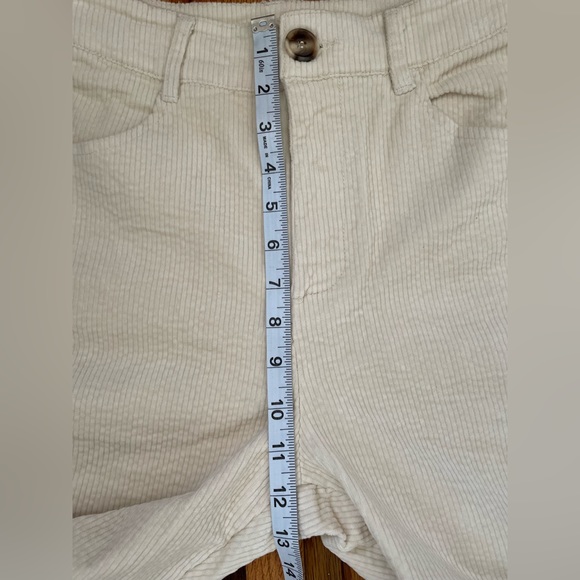 NWT Lulus Ivory Corduroy Straight leg pants - Picture 7 of 7